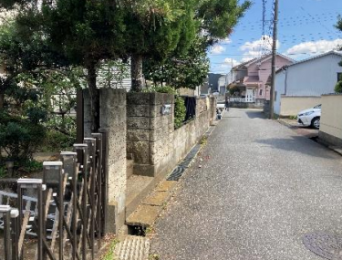 �O�ʓ��H���܂ތ��n�y�n�ʐ^